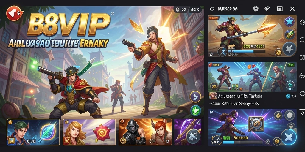 Tampilan antarmuka B8VIP yang sederhana dan mudah digunakan.