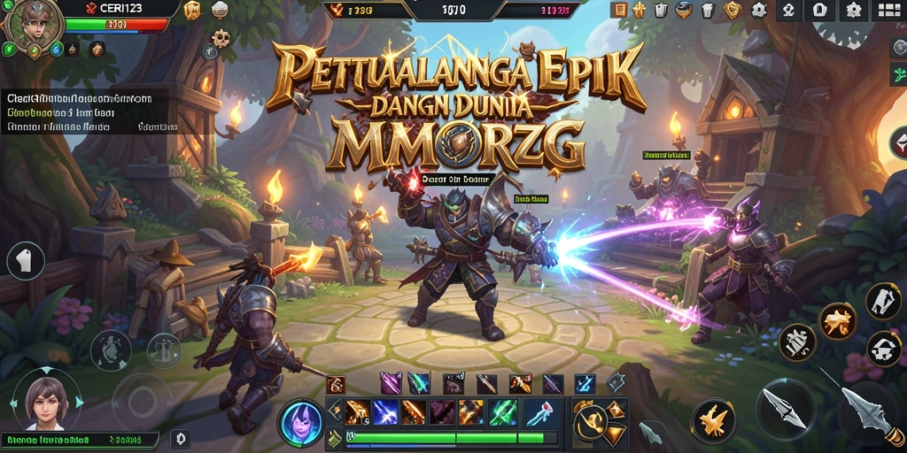 Tampilan gameplay CERI123 yang seru dan menantang di dunia MMORPG.