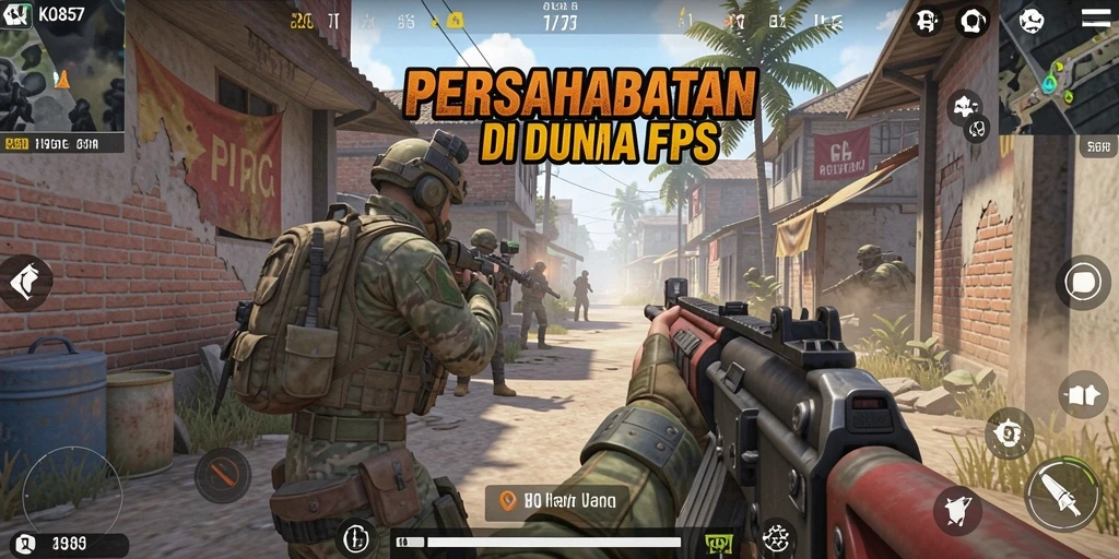 Gameplay KO857 yang mendebarkan dalam aksi tembak-menembak.