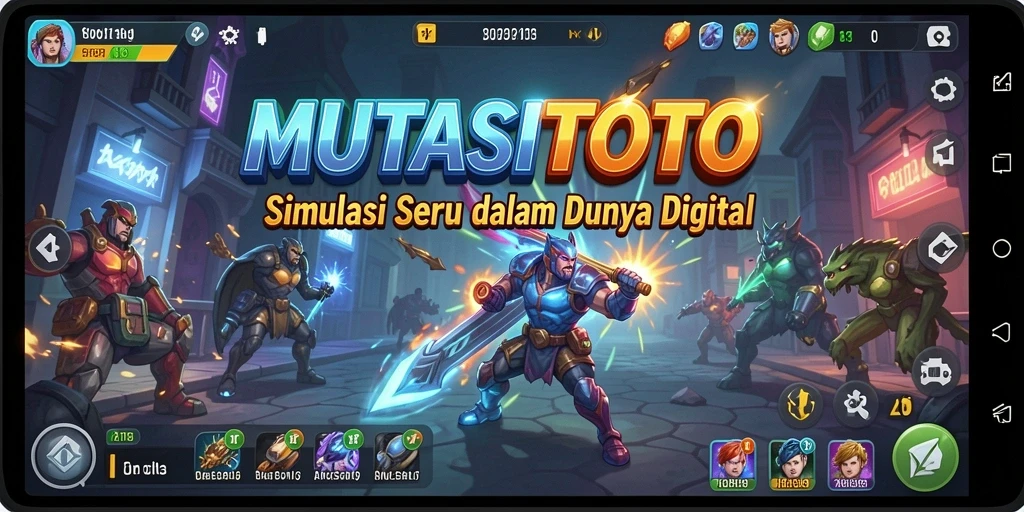 Screenshot utama MUTASITOTO menampilkan gameplay Simulation yang menarik.