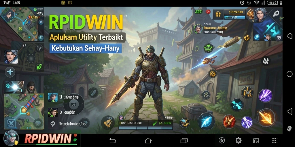 Tampilan utama RPIDWIN dengan fitur utility yang menarik.