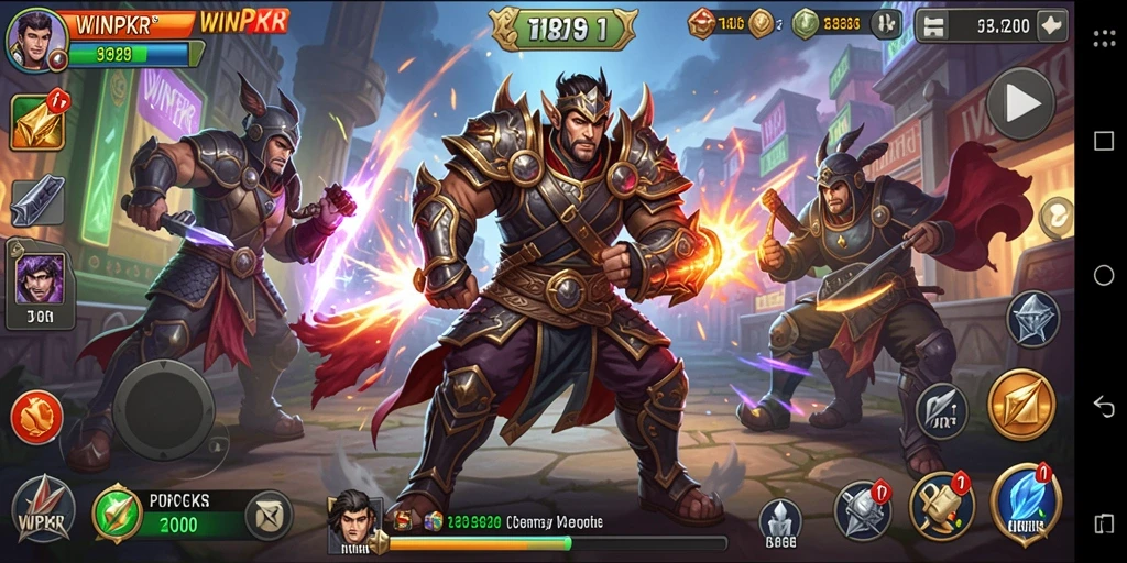 Tampilan gameplay seru dan strategi dalam WINPKR.